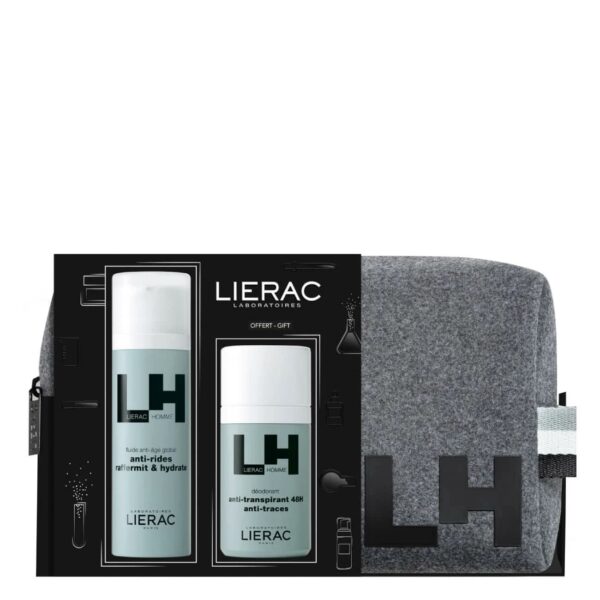 LIERAC HOMME NECESER 24 FLUIDO ANTIEDAD + DESODORANTE