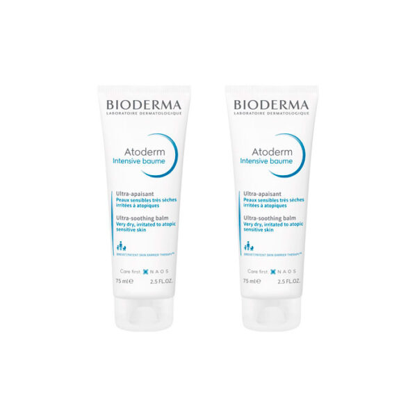 BIODERMA DUPLO ATODERM INTENSIVE BAUME FACIAL 75ML + 75ML